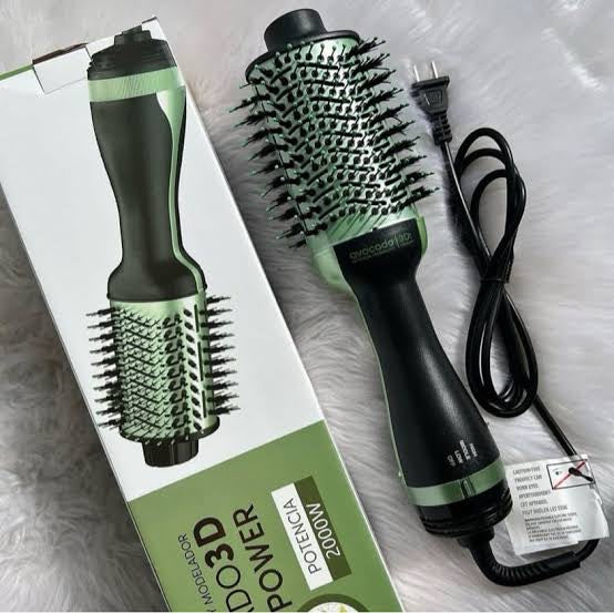 Cepillo Secador de Aguacate – ¡Tu Cabello Suave y Brillante en Minutos!